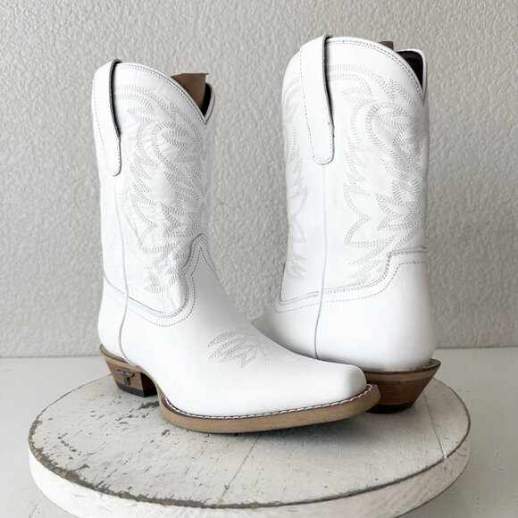 Lane Smokeshow Girls White Cowboy Boots Size 3 Western Cowgirl Kids Childrens - Picture 12 of 12